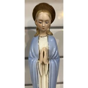Artmark‎ Virgin Mary Praying Jesus Statue Madonna Porcelain Figure Japan 11"